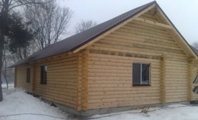 Цилиндрованый брус